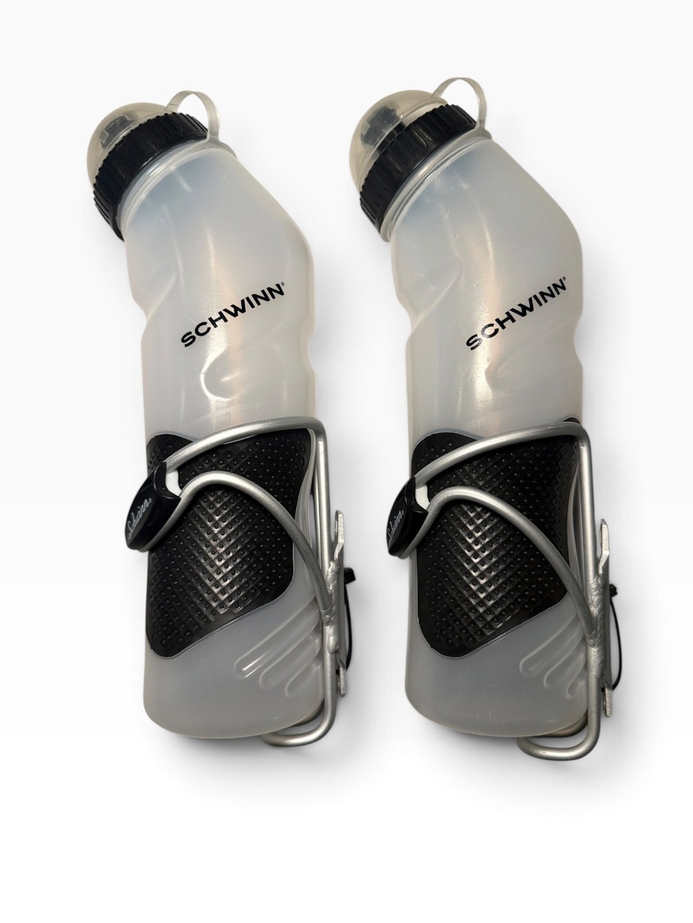 Schwinn Bike Water Bottles with Cage Set of 2 NWOT Condition